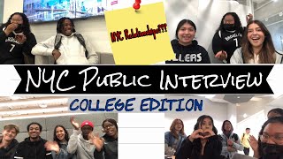 NYC PUBLIC INTERVIEW *COLLEGE EDITION | Butterfly Jay @TherealButterflyJay