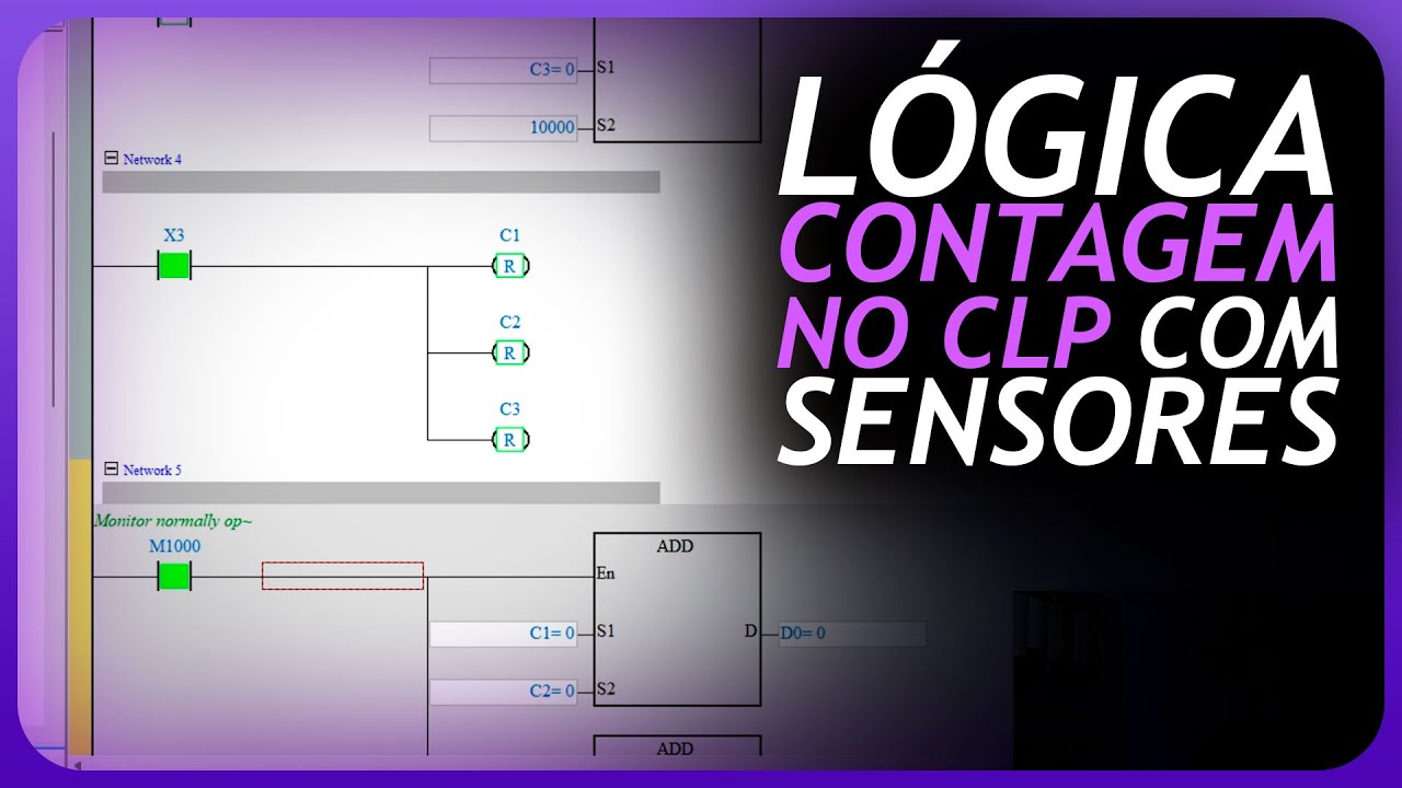 Lógica de Contagem com Sensores no CLP Delta