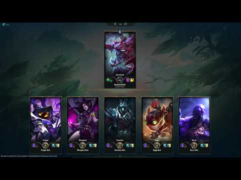 League of Legends (1 Cho-Gat vs 5 bots-beginners: Veigar, Ziggs, Ryze, Morgana, Karthus)