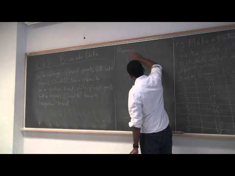 Math 209 Lecture 16 - Descriptive Statistics with Bivariate Data - an Introduction