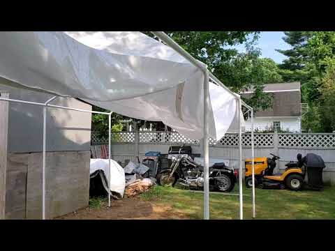 Shelter Logic 10x20 car port build