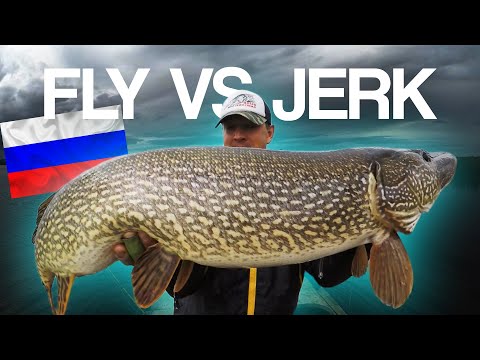 FLY VS JERK - Siberia Edition (Pike Fishing in Russia)