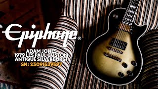 Video thumbnail for Epiphone | Adam Jones 1979 Les Paul Custom - Antique Silverburst by Peach Guitars