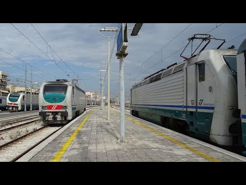 E402B.141 IN SOCCORSO ALL' INTERCITY GIORNO BOLOGNA-LECCE ALLA STAZIONE DI BARLETTA!
