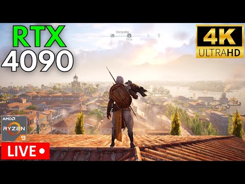 🔴 LIVE | Assassin's Creed Origins: RTX 4090 + Ryzen 9 5950X | 4K | Ultra Settings