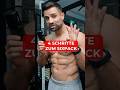 4 Schritte zum Sixpack!