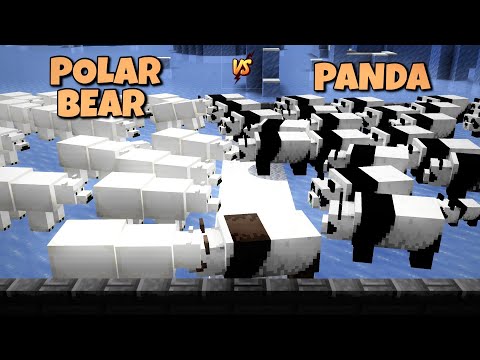 POLAR BEAR VS PANDA FIGHT | MINECRAFT minecraft o minecraft