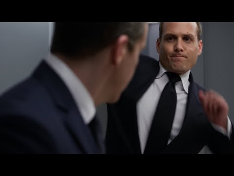Harvey rushes into the bathroom and punches Stephen | Suits 3x07