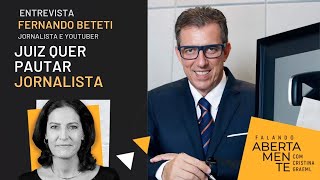 Jornalista sofre censura e juiz define quem ele pode entrevistar
