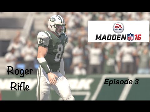 Roger Rifle (QB) Connected Career- Madden 16 - PS4 - Ep. 3 Jets Vs. Eagles