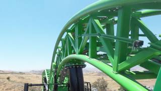 Green Lantern Painful Roller Coaster POV Six Flags Magic Mountain
