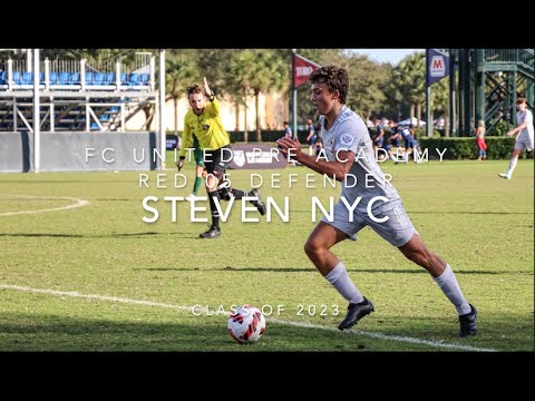 Steven Nyc U17 FC United Pre Academy Red Highlight Video