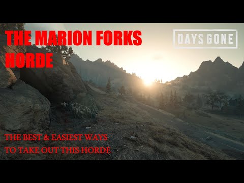 Days Gone - THE MARION FORKS HORDE, The Best & Easiest Ways To Take Out This Horde.
