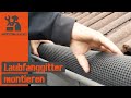Laubschutzgitter für Dachrinne PVC Video Laubschutzgitter für Dachrinne PVC Video