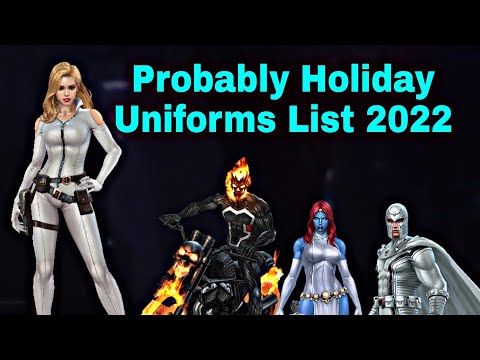 Probably December Holiday Uniforms Tips And Special information 2022 - Marvel Future Fight