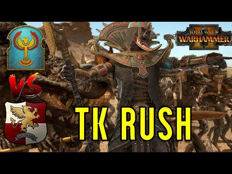 UNLEASH THE DESERT, TK RUSH - Tomb Kings vs Empire | Total War Warhammer 2