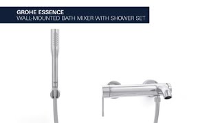 Grohe Essence badkraan met doucheset chroom