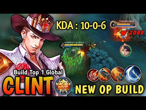 Clint Best One Shot Build & New OP Emblem MUST TRY - Build Top 1 Global Clint