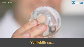 Plastik şişeyi ortadan kaldıran yenilebilir su...