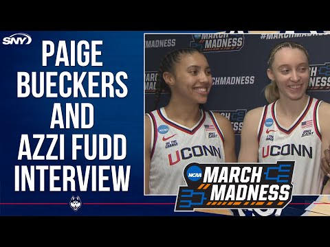 Paige Bueckers and Azzi Fudd happy to share the NCAA Tournament floor together