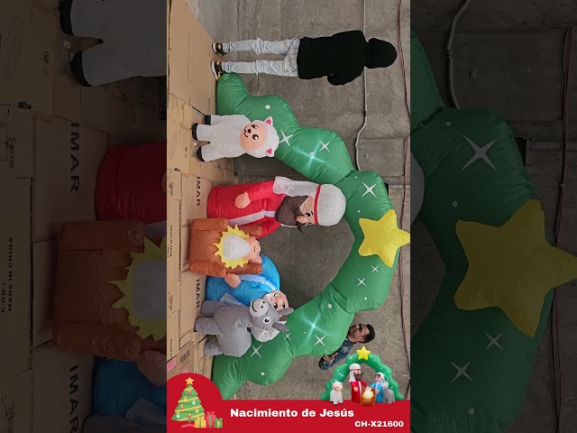 Vídeo relacionado con AIR CHARACTERS - Ventilador de repuesto YEF-200 con base y luces para inflables Gemmy Airblown