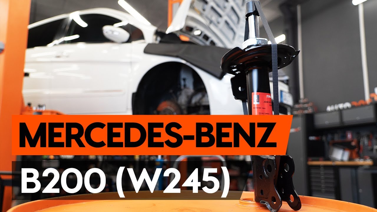 Ako vymeniť predné jednotka prużenia, tlmič prużenia na Mercedes W245 – návod na výmenu