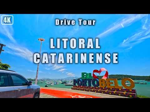 Estradas de Santa Catarina: Bombinhas até Navegantes | Drive Tour 4K