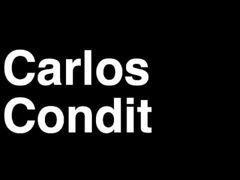 How to Pronounce Carlos Condit Welterweight Fighter UFC MMA TKO KO Knock Out Punch Hit