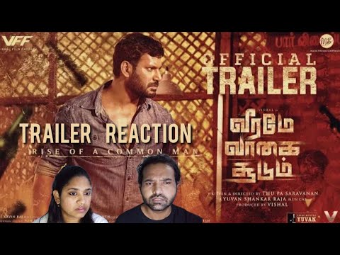 Veeramae Vaagai Soodum Trailer Reaction | Vishal | Yuvan | Thu. Pa.Saravanan | Tamil Couple Reaction