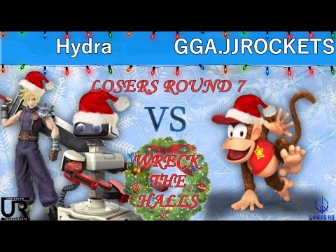 Wreck The Halls  LOSERS ROUND 7 - Hydra (Cloud, ROB) vs GGA.JJROCKETS (Diddy Kong)