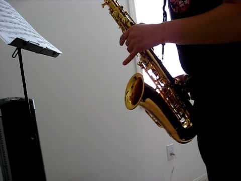 Alto Saxophone F major Study, Allegro   by Heinze