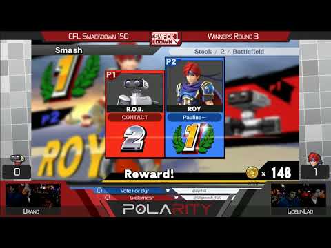 CFL Smackdown 150 WiiU - Brand (ROB) vs GoblinLad (Roy) - Winners R3