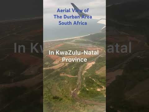 Aerial View of the DURBAN area of SOUTH AFRICA #aviation #durbannorth