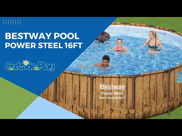 مسبح اعمدة دائري بني مع فلتر برأسين وسلم وغطاء وحافظة كلور وفتحة مشاهدة 4.88×4.88×1.22متر يتسع 15 شخص