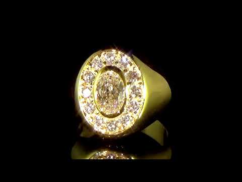 CGL Certified 1.70ct Oval Brilliant Cut Diamond Ring