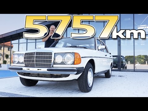 Wjeżdżamy FABRYCZNIE nowym Mercedesem W123 na podnośnik | Widok nas naskoczył