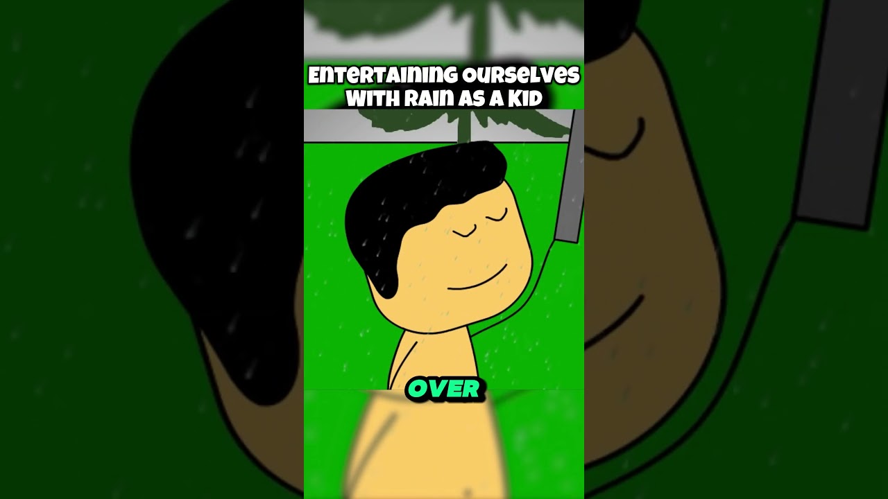 Entertaining Ourselves With Rain As A Kid #nostalgia #funny #brewstew