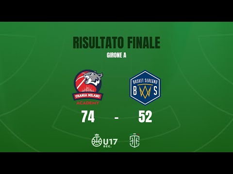 Highlights Urania Basket Milano - Basket Seregno U17 Eccellenza