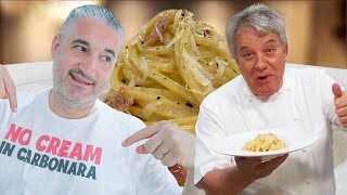 Reacting to my Favorite FRENCH CHEF Making Spaghetti alla CARBONARA @ChefJeanPierre