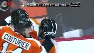 Wayne Simmonds Game 3 Goal 4/15/2012 HD Flyers vs. Penguins