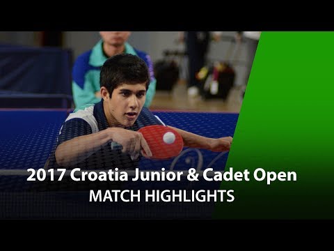 2017 Croatia Junior & Cadet Open Highlights: Kanak Jha vs Feng Yi-Hsin (JB-Final)