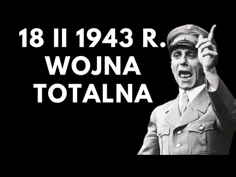 Joseph Goebbels announces total war (February 18, 1943). Speech at the Sports Palace [PL Subtitles]