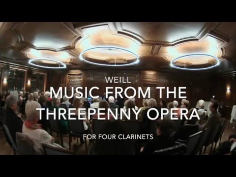 Weill: Dreigroschenoper für Klarinettenquartett