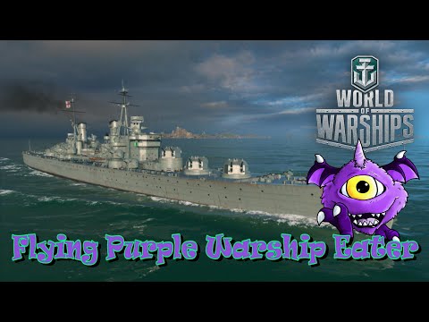 World of Warships - Flying Purple Warship Eater