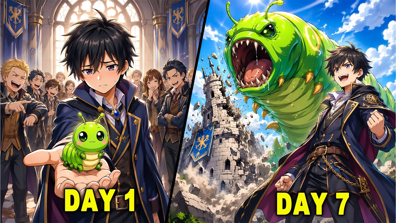 Everyone Has Strong Beasts, But His LEVEL 0 Caterpillar Can EVOLVES into DRAGON!
