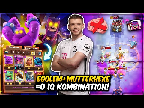 🧠❌NEUES 0 IQ DECK mit HEXENMUTTER DEMÜTIGT GEGNER! | Gewinnen ohne Hirn? | Clash Royale Deutsch