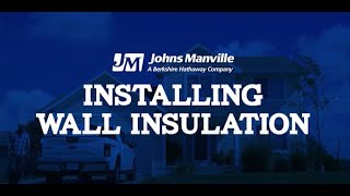 Installing Wall Insulation Video