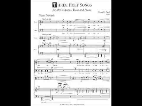 Evan C. Paul:  Three Holy Songs, Op. 19