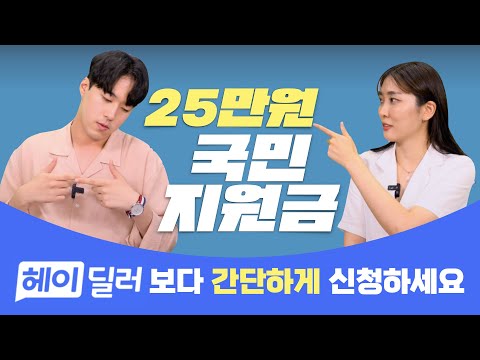 국민지원금 신청 방법, 이거 하나면 끝 [헤이딜러 광고 패러디]