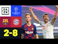 Bayern Tornado Fegt über Barca Hinweg FC Barcelona FC Bayern 2 8 UEFA Champions League DAZN